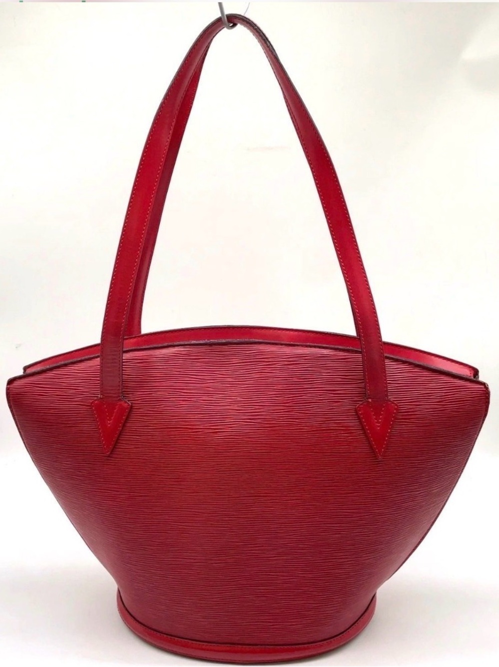 Red Epi Louis Vuitton Leather Tote Bag